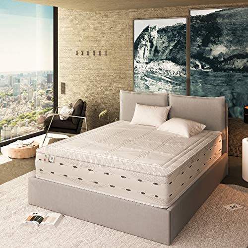 Baldiflex Emporio, Materasso Memory Foam Matrimoniale Sfoderabile Altezza 30 cm, Ortopedico, Antibatterico, Antiacaro, Hero, 100 Notti di Prova Misura 160x190 cm