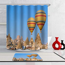 LIYAN Combinazione Bagno. Immagini Chiare E Colori Vivaci Rendono Il Tuo Bagno Pieno di Vita. Accessori da Bagno. Mongolfiera nella Valle.