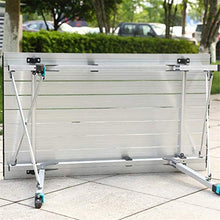 CASTOR Tavolo da Picnic all'aperto Tavolini da Picnic Pieghevole da Campeggio Portatile Picnic Roll-up Picnic in Alluminio con Sacchetto di Trasporto Installazione Facile BBQ Party Table
