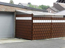 Thermoplast® - 6 strisce di protezione per recinzioni, 9,5 x 52 m, colore: Grigio