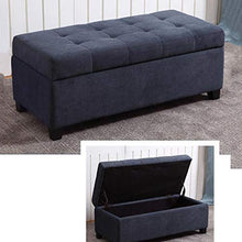 LXESWM Pouf Panca Ottomana Poggiapiedi Pieghevole Bagagli Petto Scarpe Banco di stoccaggio ottomano con Flipping Coperchio Bagagli Pouffe Storage Box Bed Fine Sgabello Divano Sgabello