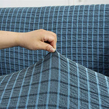 A/B Fodera per Divano in Tinta Unita Antiscivolo all-Inclusive, Gonna con Volant Fodera per Divano Elastica Copertura Completa-Cagliata di Fagioli Rossi_Tre Persone (Adatto per 175-230 Cm)