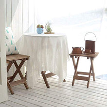 Attrezzatura domestica Tavolo pieghevole Tavoli da giardino Tavolo da pranzo Piccolo rotondo basso e sedie Set per campeggio all'aperto Tavolo da pranzo pieghevole in legno portatile (Dimensioni: #