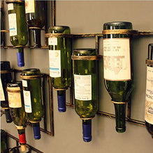 YWYW Portabottiglie Portabottiglie Portabottiglie da Vino Ornamenti da Appendere a Parete in Ferro Portabicchieri da Vino Portabicchieri da Vino Espositore Porta calici (Dimensioni: L120 * W27CM)