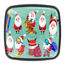 Grande collezione di Babbo Natale Simpatici personaggi dei cartoni animati Pomelli per Porta Set di 4 Pomelli per Mobili Manopole per Cassetti Cucina Armadio Vetro
