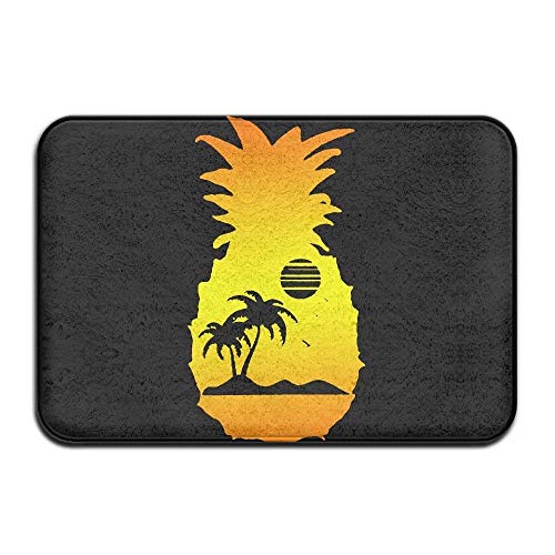 Wdskbg Island Pineapple Non-Slip Indoor/Outdoor Floor Mat for Health And Wellness Offices Bathroom zerbino 23.6