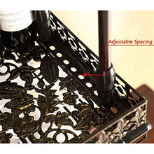 GAXQFEI Cucina Di Vino Di Vince Stoccaio Cremagliera in Metallo Portafoglio Scaffale per Vino Stoccaio, Black Bronze Vino Calice da Calice in Vetro Glackware, Hanging Wine Glass Holder Bar Decorazio