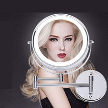 Specchio per Il Trucco, Specchi per Il Trucco del Bagno Specchio per Il Trucco con luci Cornice Spessa Specchio per Il Bagno da Barba retroilluminato a LED/Specchio per Il Trucco/con 5X