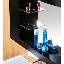 Bagno Italia mobile bagno 120+35 cm bianco o nero con colonna in omaggio specchiera con mensole lavabo cristallo miscelatore incluso I