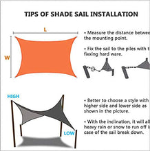 DUCCM Tenda a Vela,3x3m Impermeabile Vele Parasole da Giardino Parasole Protezione Raggi UV,per Esterni,Giardino,Cortile