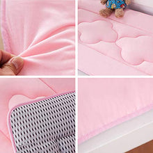 JiaQi Morbidissimo Bambino Materasso,ipoallergenico Traspirabilità Imbottita,Tatami Materasso Pieghevole Lavabile Comfort Stuoia Pisolino Sensazione di Peluche Trapuntato-e 70x150cm(28x59inch)