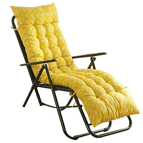 KAISIMYS Cuscini per lettini Prendisole - Cuscini per mobili da Giardino - Coprisedili per sedie da Giardino con spalliera reclinabile per lettini da Giardino Imbottiti Spessi Patio 48x155x8cm