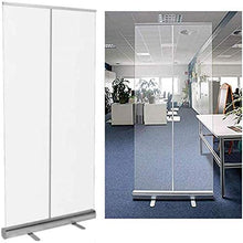 WAWB Divisore in Plastica Pop-Up 80 * 200Cm Schermo Protettivo Antiribaltamento per Schermi Sociali in PVC Trasparente per Luoghi Pubblici