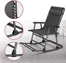 Summer Recliner Pieghevole Lounge Chair Lazy Office Outdoor Beach Sedia a Dondolo Sedia ospedaliera Sedia per Patio Regolabile