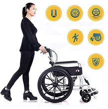 Sedie A Rotelle Semoventi, Portatili, da Viaggio, Leggere, da 22 Pollici, Portatili, in Lega di Alluminio, Multifunzione, Pieghevoli, Scooter, Pedali Pieghevoli, Adatti per Anziani E Disabili.