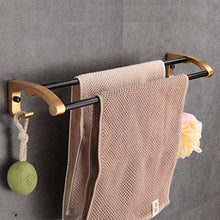 MGMDIAN Portasciugamani Nero Portasciugamani Pieghevole Bagno Bagno Rack Spazio Alluminio Asta Singola Pendente (Color : A)