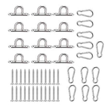 Eddwiin Acciaio Inossidabile Swing Fibbia Gancio Fisso Amaca Sedia Sospesa Cestino Pad Accessori Piastra Occhiello