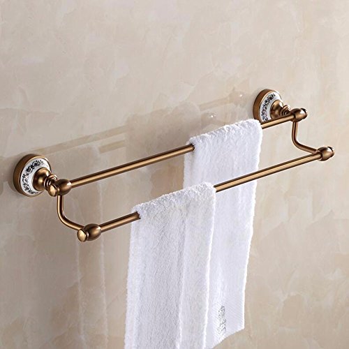 MBYW Portasciugamani Moderno Minimalista Portasciugamani Elegante per Il Bagno di Moda Barra portasciugamani in Alluminio da Bagno portasciugamani Appendiabiti da Bagno Ciondolo Doppio Doppio palo