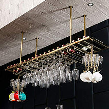 COLiJOL Portabottiglie da Vino da Soffitto Portabottiglie da Vino da Appendere Altezza Regolabile Appassionato Di Vino per Bar Cucina Club Rack,60 cm (23,6 Pollici),60 cm (23,6 Pollici)