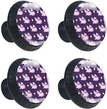 Unicorns of Fairy Tale Pomelli per Porta Set di 4 Pomelli per Mobili Manopole per Cassetti Cucina Armadio Vetro