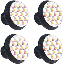 Triangolo Geometrico Pomelli per Porta Set di 4 Pomelli per Mobili Manopole per Cassetti Cucina Armadio Vetro