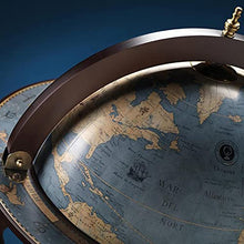 Zoffoli - Mappamondo Bar Da Terra Da Vinci Blue Dust, Porta Liquori, Legno, 55 × 55 × h 93 cm