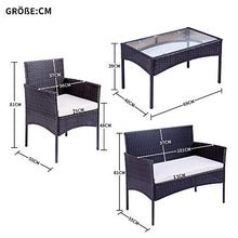 WYLZLIY-Home Set Mobili da Giardino Set Mobili da Esterno Mobili da Esterno Mobili Set di Sofà Gruppo di Posti A Sedere con Cuscini da Esterno Uso da Esterno Arredamento per Balcone A Bordo Piscina