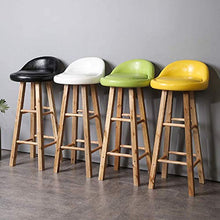 WANGFENG Sgabelli Sedie Sgabello da Bar Girevole Sgabello Alto da Cucina Rustica Struttura in Legno Massello con Bancone Imbottito/Ristorante/Bar (Dimensioni: 70 Cm, Colore: Giallo)