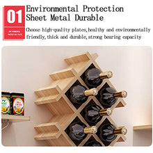 XFPINK portavini Parete Portabottiglie da Parete Rustico, portabottiglie in Legno, mensola portabottiglie con 4 Ripiani galleggianti, per Bar, ristoranti, cucine Scaffale per Vini Facile da Montare