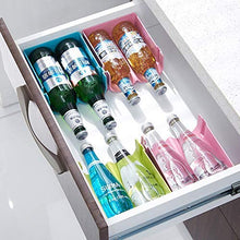 YAMMY 2 Scomparti Cucina Frigorifero Organizer Birra Vino Bottiglia portaoggetti portabottiglie portabottiglie Spazio Economico impilabile ((Tazza di Birra)