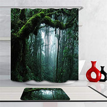LIYAN Combinazione Bagno. Immagini Chiare E Colori Vivaci Rendono Il Tuo Bagno Pieno di Vita. Accessori da Bagno. Foresta Subtropicale.