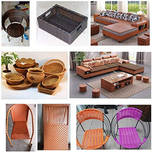 LANG ZI Vimini in Rattan in Plastica da 4 Mm / 8 Mm, Imitazione in Vimini in Rattan, Materiale per Riparazioni in Vimini per Mobili Fai-da-Te Riparazione per Maglieria Tavolo per Sedie in Rattan.