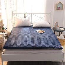 LoveHouse - Materassino a pavimento in flanella, morbido e spesso tatami, pieghevole, per bambini e adulti, 180 x 200 cm, colore: blu