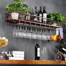 CCLLA Scaffale per Vino con mensole galleggianti | Mensola a Muro Metallo Ferro soffitto cremagliera | Portabottiglie per Vino | Portabottiglie da Vino e Porta Bicchieri da Appendere Porta calici