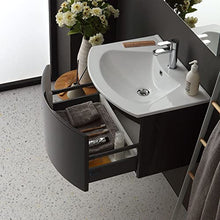 Kiamami Valentina MOBILE BAGNO CON LAVABO SOSPESO GRIGIO LUCIDO SPECCHIO RETTANGOLARE | RIVA