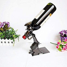 LHQ-HQ Iron & Wine cremagliera rette scaffali vino da collezione capelli ornamenti cremagliere del vino del ferro scultura Wine Bottle Holder Holder Tappo del vino contenitore decorazione domestica de