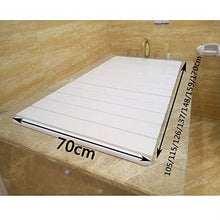 Mensola Caddy Vasca Da Bagno, Vasca Bagno Di Isolamento Della Copertura Antipolvere Pieghevole Contenitore IPad Computer Rack Scaffalature Copertura Libreria Per L'hotel Domestico Vasca Bagno, Bianco