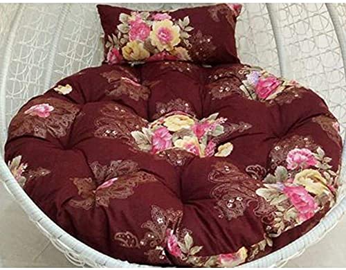 Cuscino rotondo per sedia Papasan con cuscino grande addensare swing sedia cuscino vimini rattan uovo nido appeso uovo amaca sedia cuscino per esterno