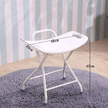 Sgabello per Doccia Sgabello da doccia Sedia da doccia Sgabello da bagno Sedia da bagno Sedia da bagno Pedalo multifunzione Sgabello a pedale multifunzione Plastica e acciaio inox (30x48x45cm) Sedia d
