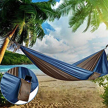 ROEWP Amaca da Campeggio Giardino Leggero Camping Hammock 2 Persone Parachute Amaca all'aperto for Adulti Backpacking di Sonno di Corsa Swing Grande Letto Amaca, carico 300 kg, 290 * 140cm Portatile
