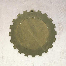 LULUTING specchio trucco Trucco Specchi Retro rotonda della stanza da bagno Specchio specchio appeso |Circle Parete Vanity trucco e specchio da rasatura |Specchio decorativo Holder |A base di legno sp