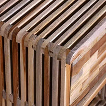 Xingshuoonline Comodino con cassetto in Legno di Teak Riciclato comodini con Un cassetto E Un Ripiano