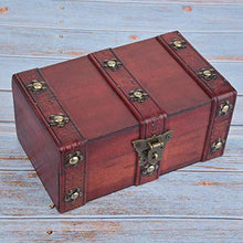 Oumefar Organizzatore di Gioielli Scatola di immagazzinaggio retrò Scatola di immagazzinaggio di Gioielli in Legno Scatola di immagazzinaggio per Feste di Compleanno Decorazione di Nozze(S)