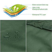 harupink Copertura per Sedia a Dondolo con Coulisse,Fodera Protezione Universale per Sedia Sospesa a Uovo Copri Sedia da Giardino Impermeabile Antipolvere Anti-UV 210D (Verde, 115*190CM #B)