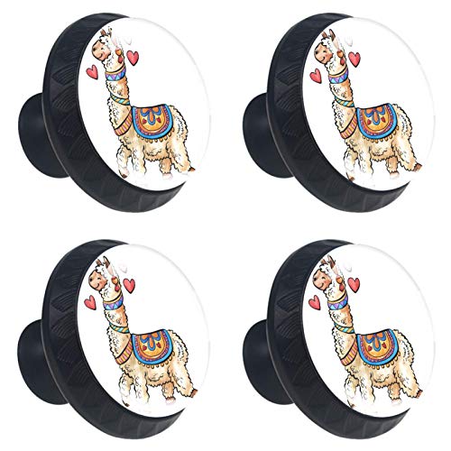 Set di 4 maniglie rotonde per armadio da cucina, credenza, cassettiera, cassettiera, con viti, per cucina, comò, armadietto, bagno, armadio