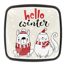 Cane e gatto del fumetto Pomelli per Porta Set di 4 Pomelli per Mobili Manopole per Cassetti Cucina Armadio Vetro