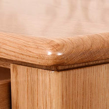 Comodino Casa Camera Accessori Ufficio Universitaria Legno Comodino White Oak Comodino con 2 cassetti - Comodino Mobili può Essere posizionato sullo Studio, Camera da Let