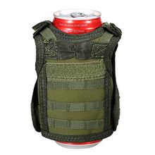 Festnight Gilet tattico di Birra Militare Molle Mini Bottiglia di Bevande in Miniatura può Raffreddare Holder Sleeve
