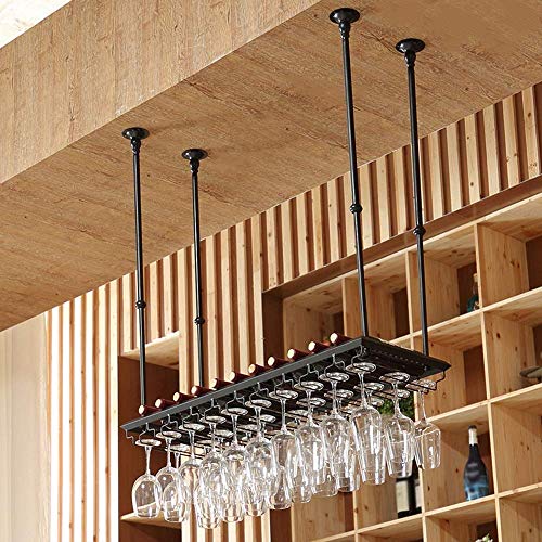 Portabottiglie, Materiale in Ferro battuto Portabottiglie in Vetro Appeso Portaoggetti rovesciato Decorazione per la casa Portabottiglie per Cucina, Mobile per Soggiorno