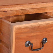 vidaXL Cassettiera in Legno Massello di Mogano